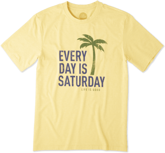 Men's Every Day Is Saturday Cool - Active Shirt (570x570), Png Download