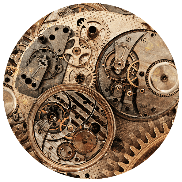 Steampunk - Mechanical Engniring Mural (600x600), Png Download