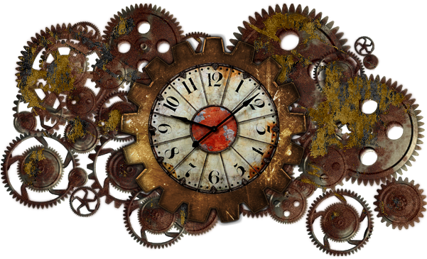 Uttermost Ellsworth 29-in. Wall Clock, Rust Red (600x600), Png Download