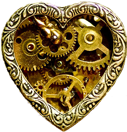 From Lyrics To Levels - Clockwork Heart Note Cards (pk Of 20) (441x470), Png Download