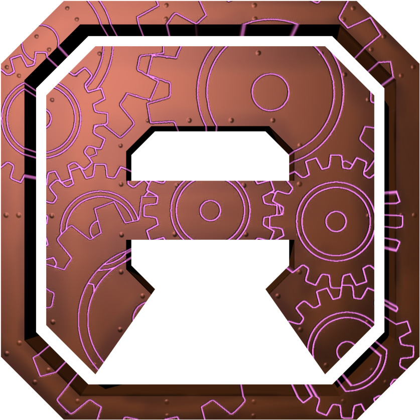 Steampunk Bronze Logo With Rivets - Soccer-specific Stadium (1000x1000), Png Download