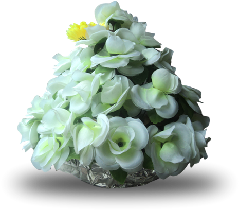 Picture Of Arrangement Of White Roses - Rose (550x550), Png Download
