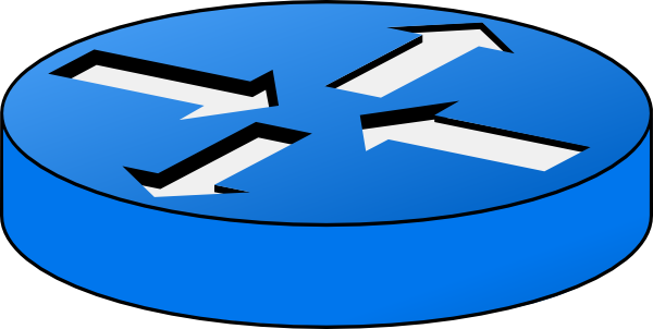 Network Router Clip Art - Network Symbol Router Png (600x302), Png Download