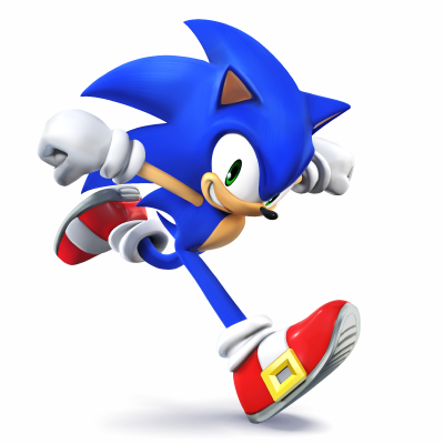 Sonic Smash Bros - Super Smash Bros Wii U Sonic (400x400), Png Download