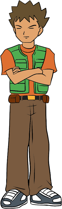Misty Misty May May May Brock Max Max Ash - Brock From Pokemon (257x814), Png Download