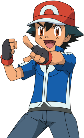 Ash Ketchum Based On - Ash De Pokemon Xy Png (352x497), Png Download