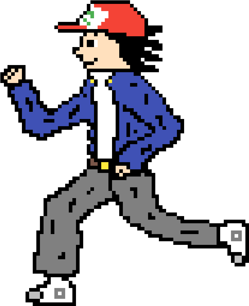 Ash Ketchum Running (1200x1200), Png Download