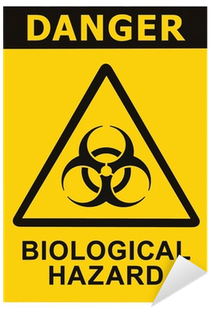 Biohazard Symbol Sign Biological Threat Alert Black - Biological Hazards In Hospital (400x400), Png Download