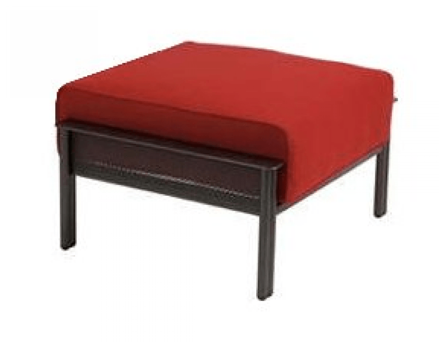 Woodard Jax Wrought Iron Ottoman By Woodard - Ottoman (900x900), Png Download