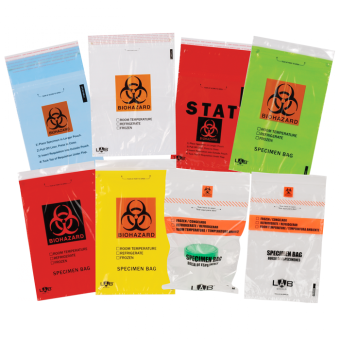 Reclosable Biohazard Specimen Transport Bags With Destroyable - Sign (semiotics) (680x680), Png Download