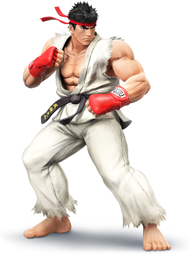 Label - Super Smash Bros. For Nintendo 3ds - Ryu (536x536), Png Download