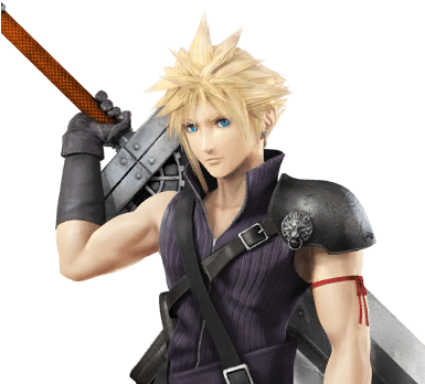 New Super Smash Bros Amiibos - Cloud Smash 4 Png (384x384), Png Download