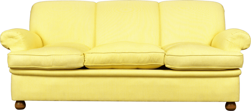 Free Png Sofa Png Images Transparent - Yellow Sofa Png (851x377), Png Download