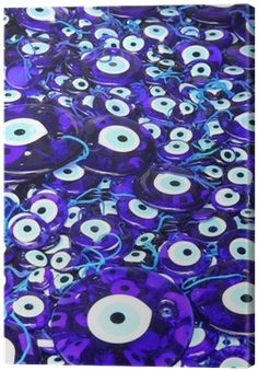 Traditional Turkish Eye-shaped Amulets Canvas Print - Goz Boncugu (400x400), Png Download