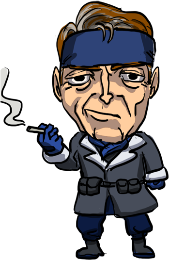 Otacon Transformation - Solid Snake (351x549), Png Download