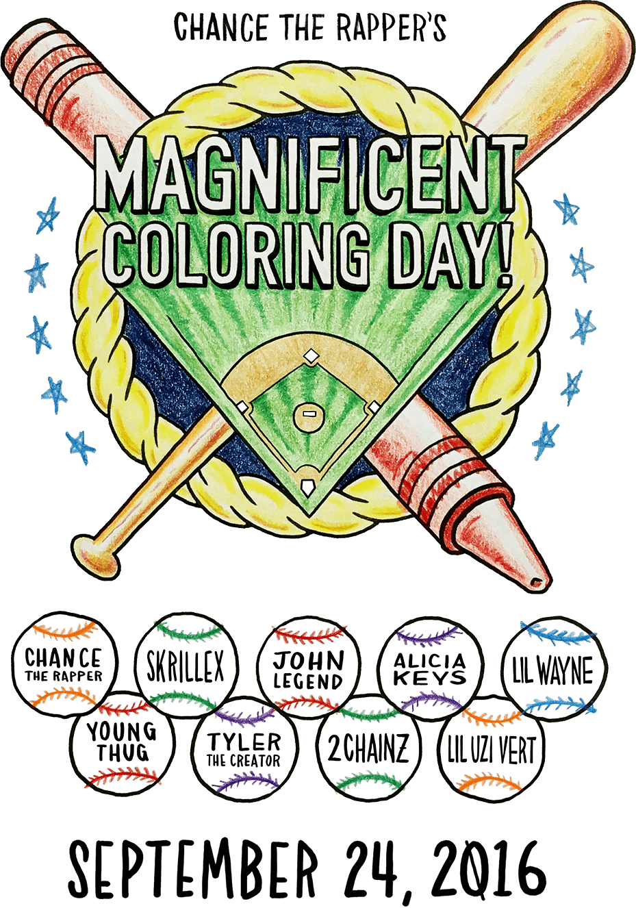Magnificent Coloring Day Lineup (929x1326), Png Download