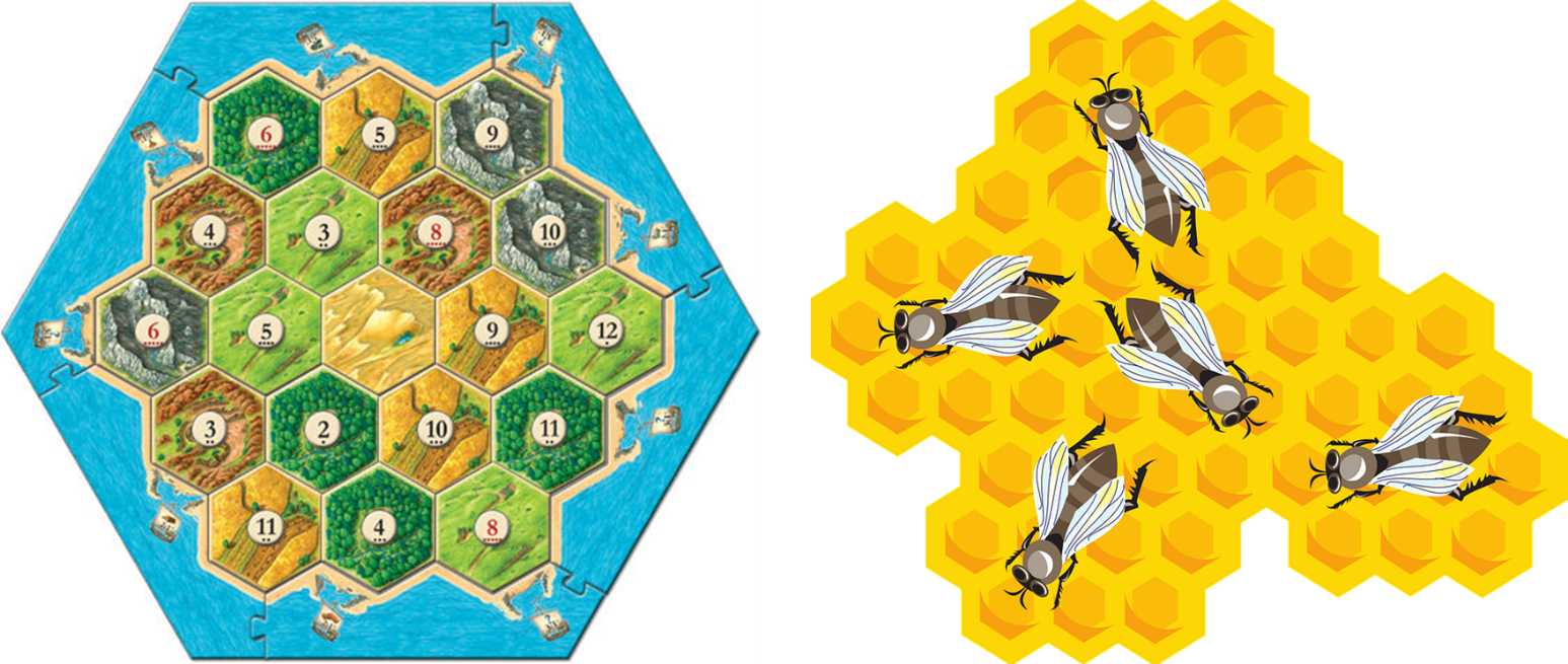 From Above, The City Would Look Like The Board From - Free Clipart Honey Comb (1547x655), Png Download