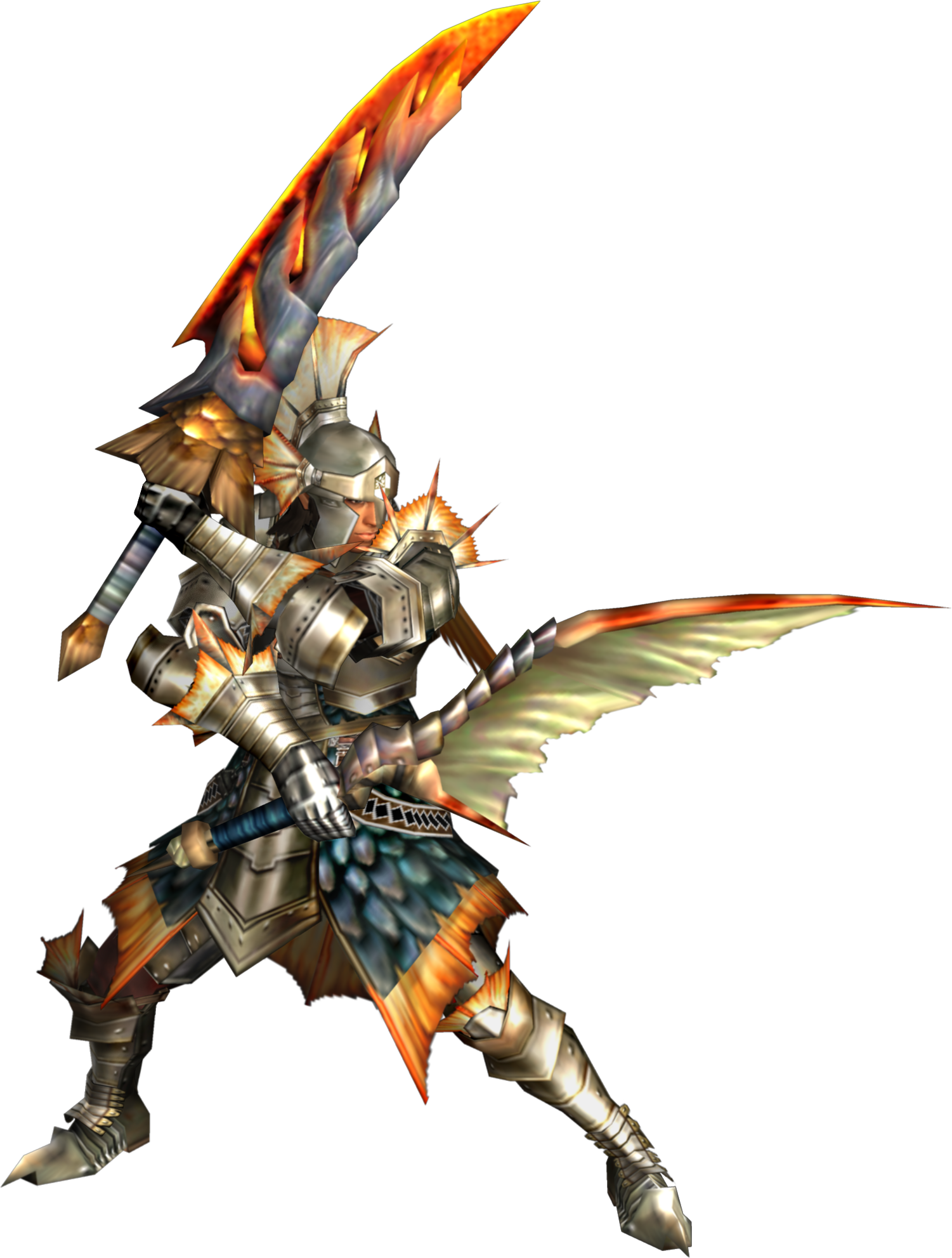 Dual Blade In Other Monster Hunter Games - Monster Hunter World Dual Blades (1501x1983), Png Download