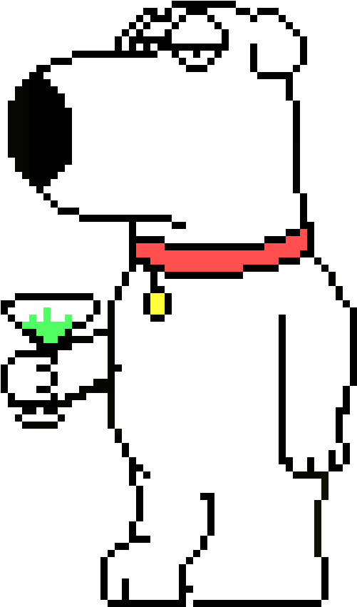 Family Guy Pixel - Family Guy Pixel Art (590x990), Png Download
