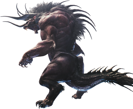 A Monster Moving Between Areas, Repeatedly Locking - Behemoth Monster Hunter World (530x426), Png Download