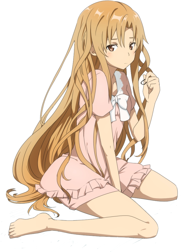 Yuuki Asuna Render By Ivanpogi-d5h5g0g - Anime Girl Pretty Please (777x1028), Png Download