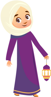 Muslim Girl With Hijab Element, Eid Mubarak, Calligraphy, - Hijab Girls Vector Png (360x360), Png Download