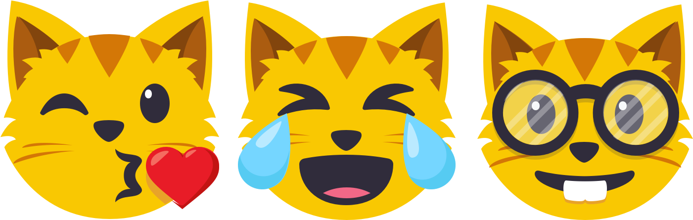 Each Set Will Include 40 Designs Featuring That Emoji - Nerdy Emoji Face Pillow Case (1400x456), Png Download