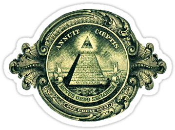 All Seeing Eye Png - Pyramid On Dollar (375x360), Png Download