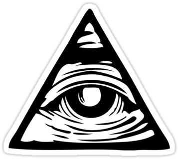 Vector Free Library Cool Tattoos Pinterest And Tattoo - Tatuaje Illuminati Png (375x360), Png Download