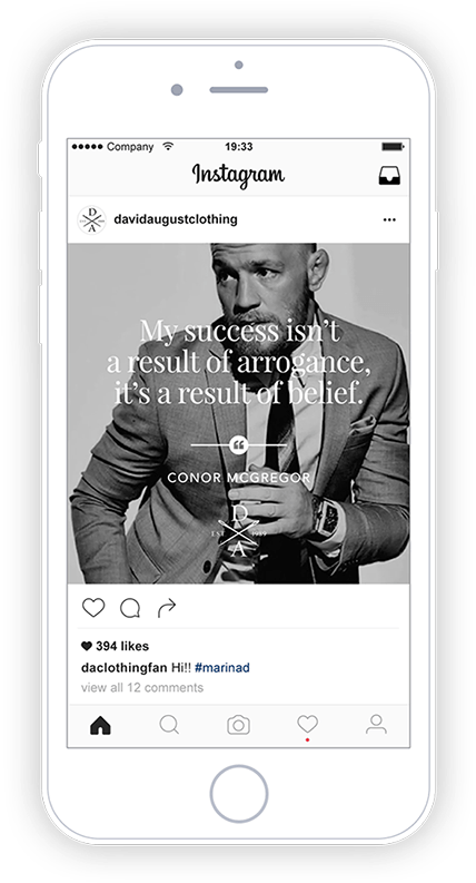 David August Has Crafted The Finest Custom Men's Wardrobes - Teelaunch New 2017 Mcgregor Entrepreneur Unisex Shirt (436x800), Png Download