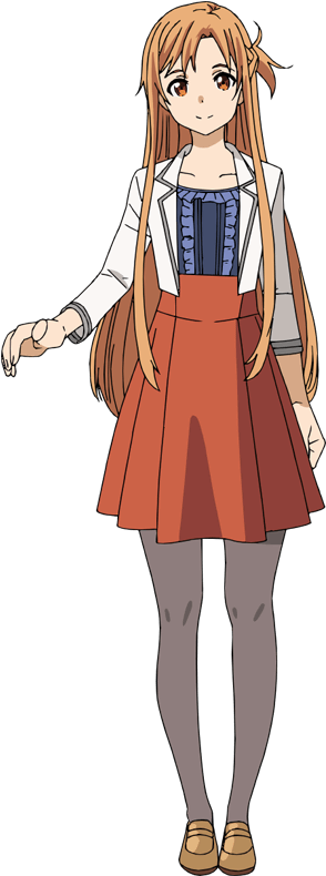 View Fullsize Yuuki Asuna Image - Anime (670x870), Png Download