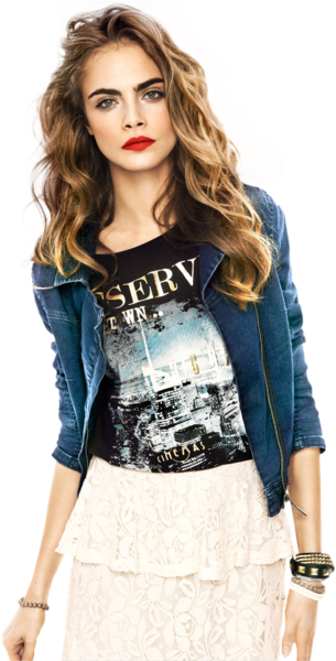 Cara Delevingne Png By Lightsoflove - Cara Delevingne Png (400x599), Png Download