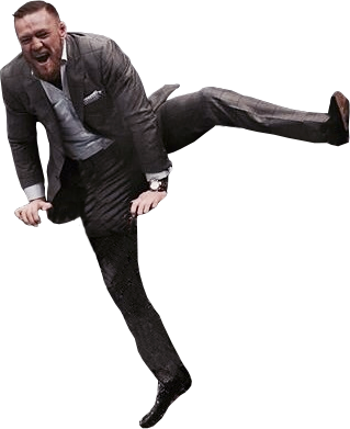 Who Wins At Trash Talking Could Floyd Be Any Kind Of - Mcgregor Mayweather Transparent (319x391), Png Download