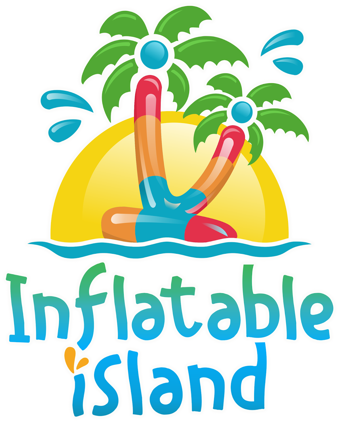 Inflatable Island Goes By The Tagline "beach Play Reimagined," - Inflatable Island Subic Logo (1277x1600), Png Download