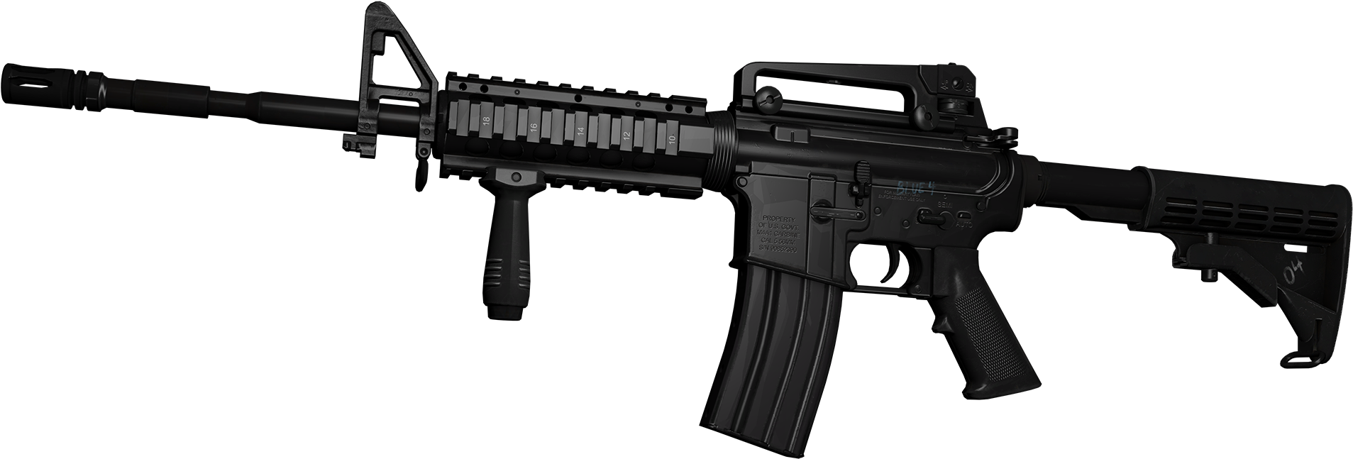 2 - Jing Gong Airsoft M4 (1920x1080), Png Download