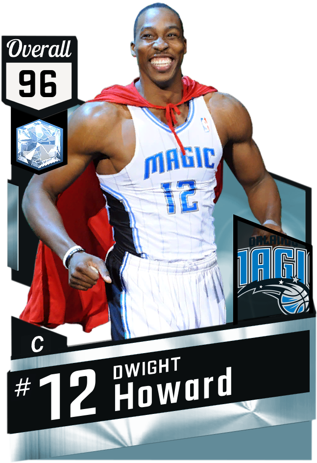 Blake Griffin, Dirk Nowitzki, Michael Jordan, Shaquille - Nba 2k17 Diamond Cards (650x950), Png Download