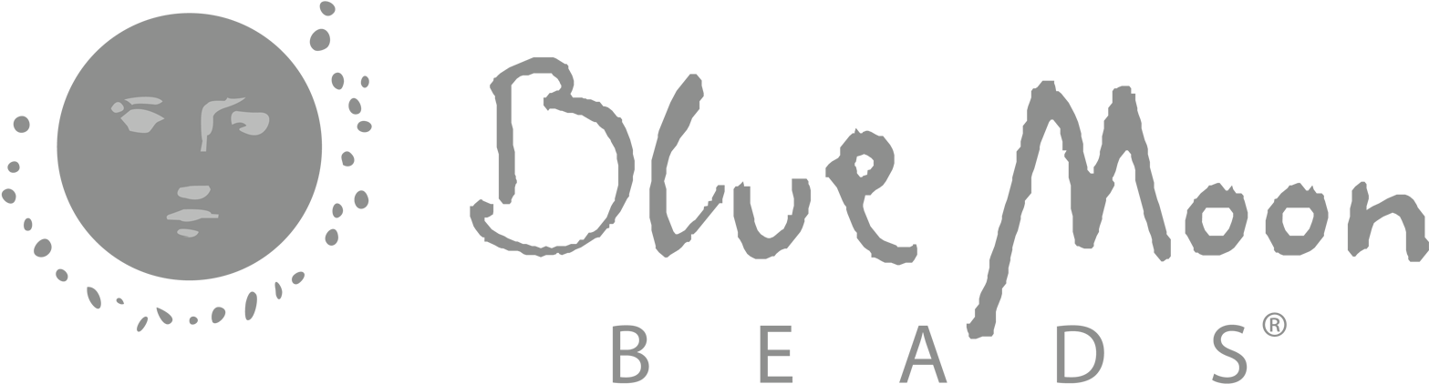 Blue Moon Beads Logo (1575x568), Png Download