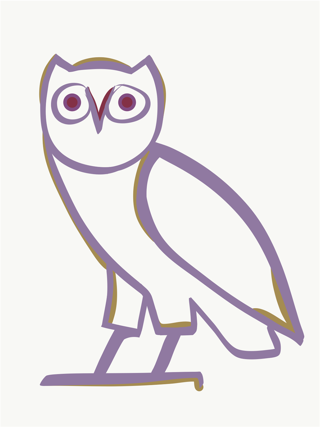 Play Video - Black And White Ovo Owl (1400x1866), Png Download