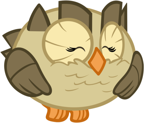 Go Home, Owl, You're Drunk - My Little Pony Owlowiscious (500x433), Png Download