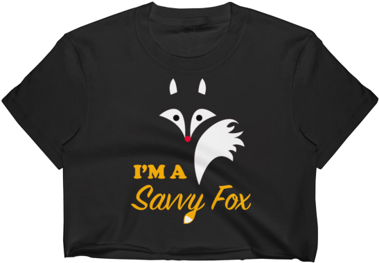 Women's I'm A Savvy Fox Crop Top - M A Drunk Alcoholics Go (600x600), Png Download