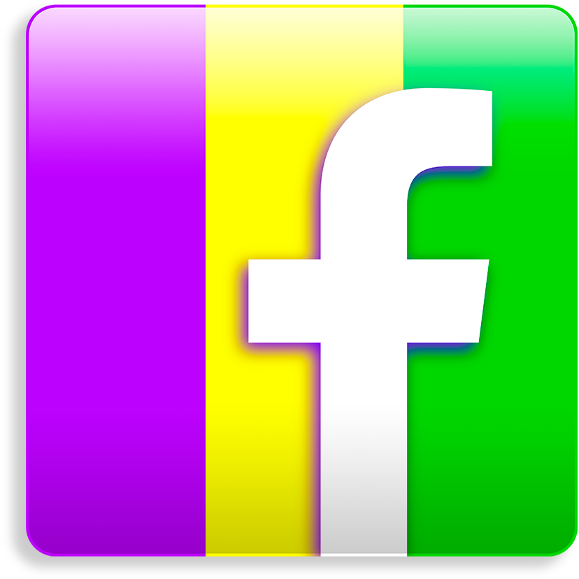 Facebook-mardigras - Cross (1000x857), Png Download