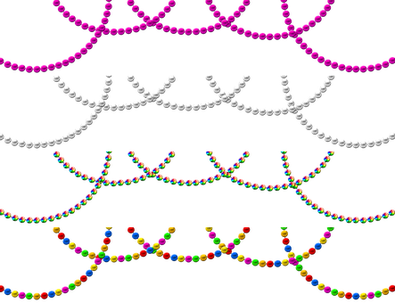 Beads Mardigras Party Festi - Christmas Day (443x340), Png Download