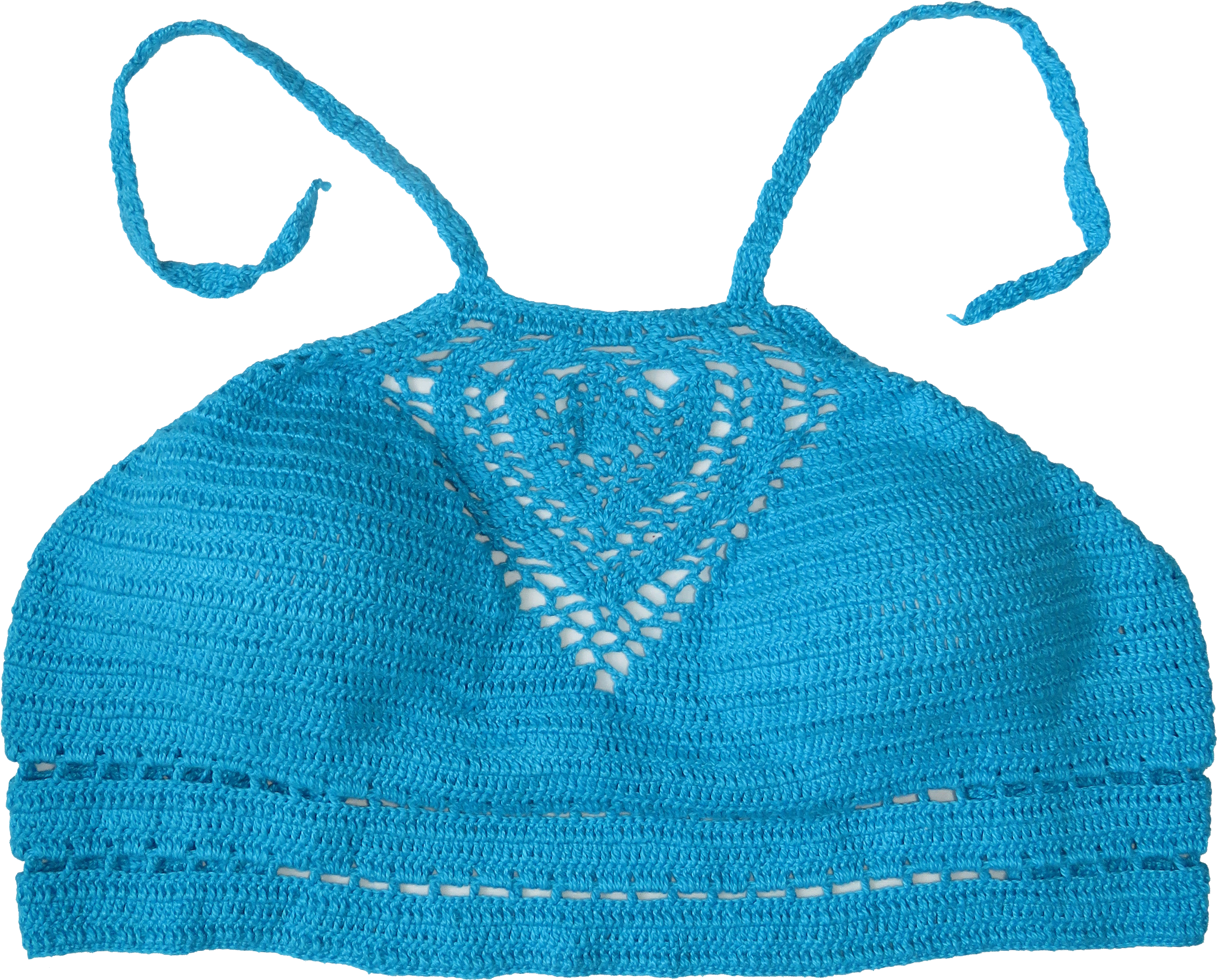 Blue Azure Crop Top Crochet Full Size Png Download Seekpng
