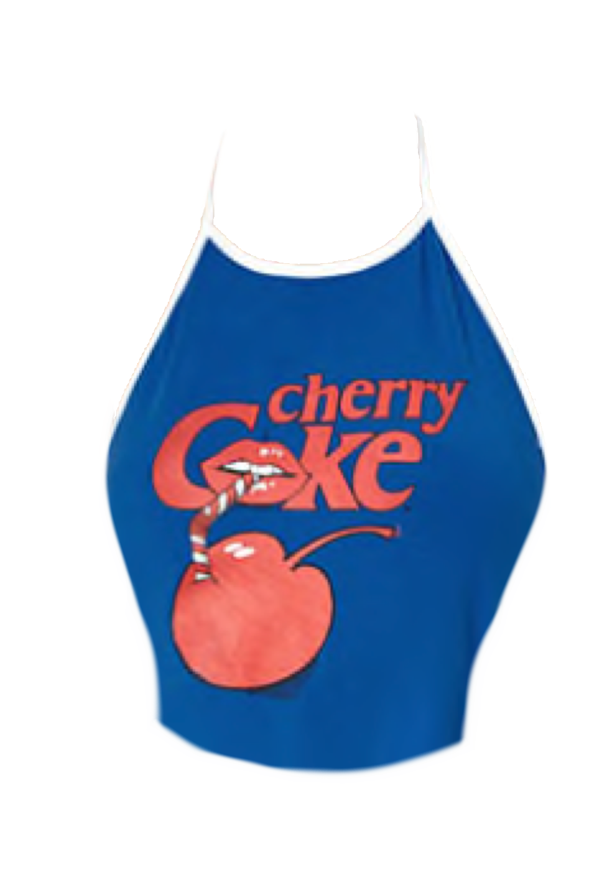 Blue Polyvore Moodboard Filler Cherry Coke Red Tank - Top (1226x2048), Png Download