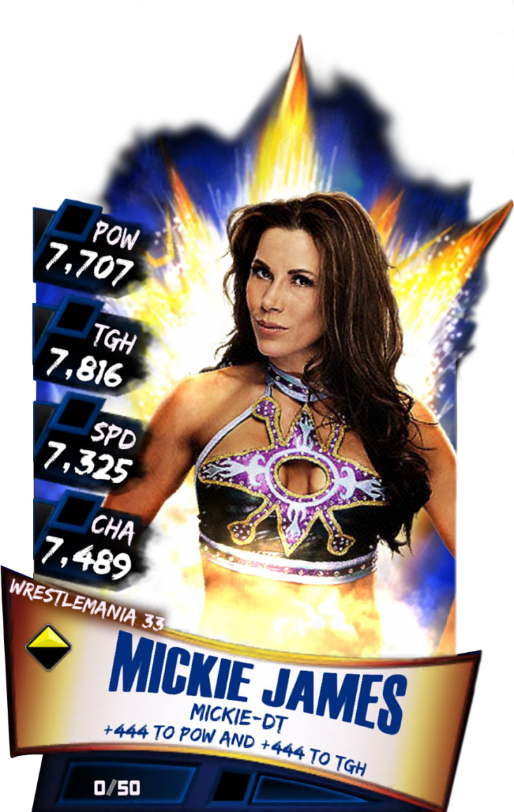 Supercard Mickiejames S3 14 Wrestlemania33 - Wwe Supercard Wrestlemania 33 Carmella (733x1158), Png Download