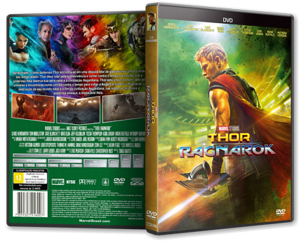 Thor Ragnarok - Thor Ragnarok Capa Dvd (475x356), Png Download