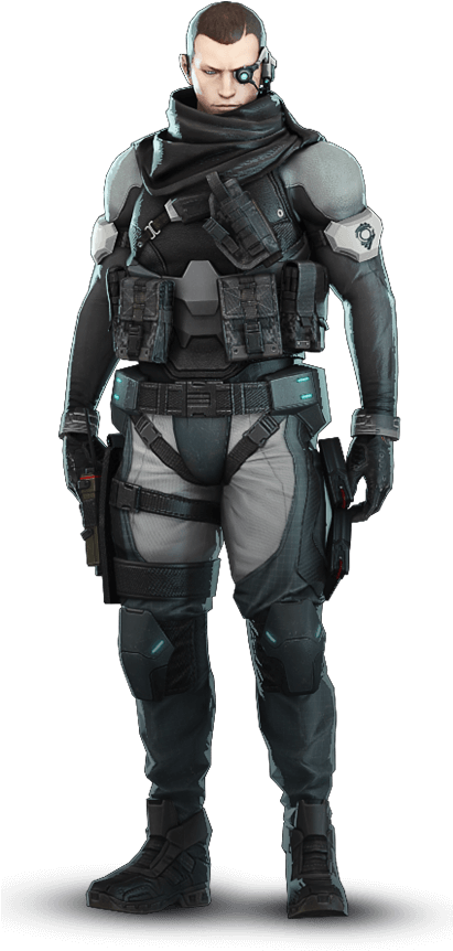 Saito Outfit 1 - Ghost In The Shell First Assault Saito (410x884), Png Download