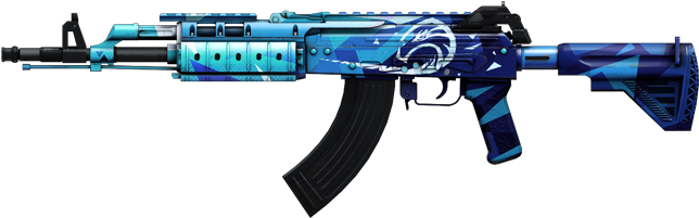 Gitso 013 - Ak 47 Skin Png (700x300), Png Download