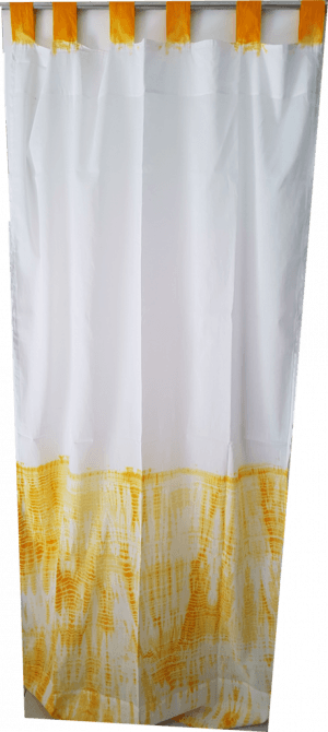 Sheer Curtains Png - Yellow Knots (300x670), Png Download