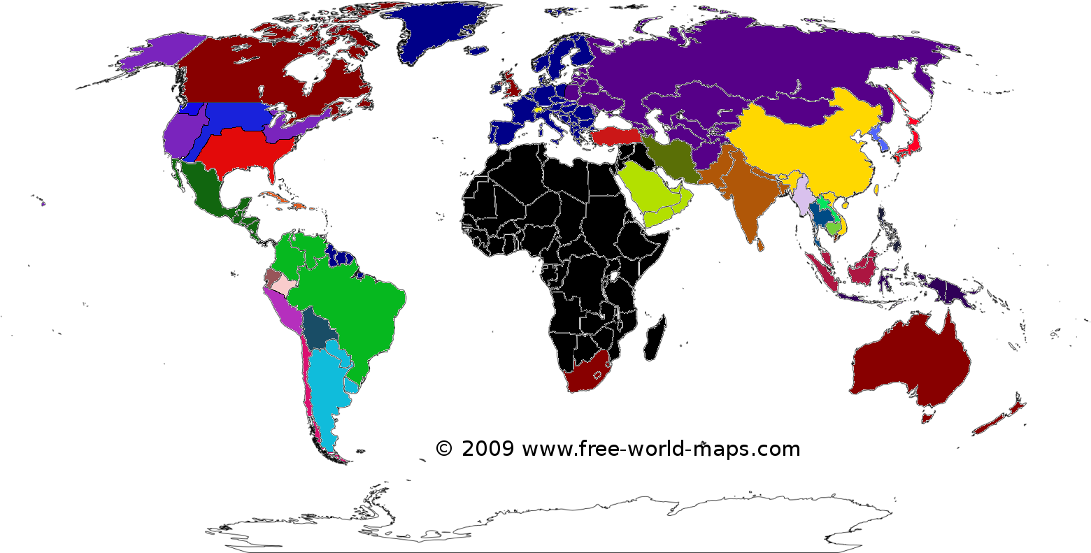 A World Of Ghosts - World Map (1600x810), Png Download